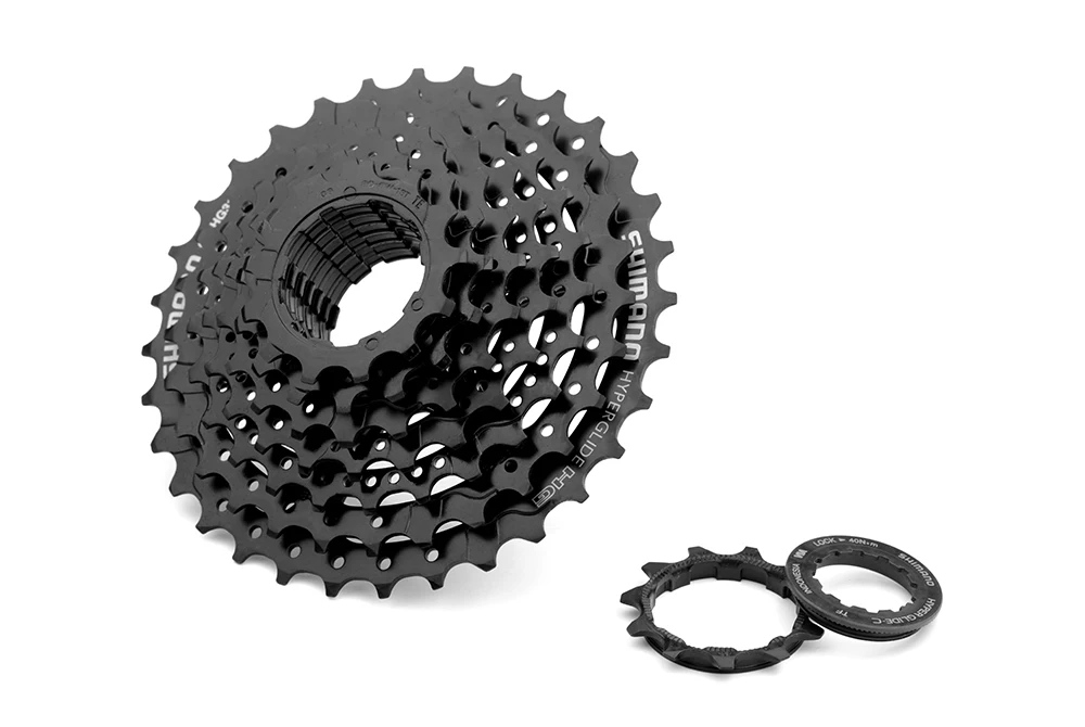 Shimano 8-Gang HG Kassette CS-HG31-8 32T/34T HG20 Mountainbike Schwungrad 8V K7 passend für Shimano M310 8S schwarzes Schwungrad – Detail 5