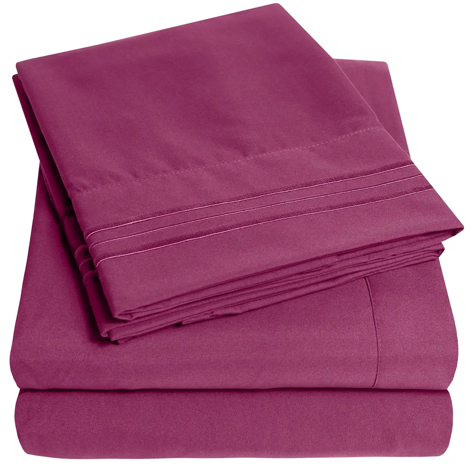 

Extra Soft Microfiber Deep Pocket Sheet Set - Berry, Queen