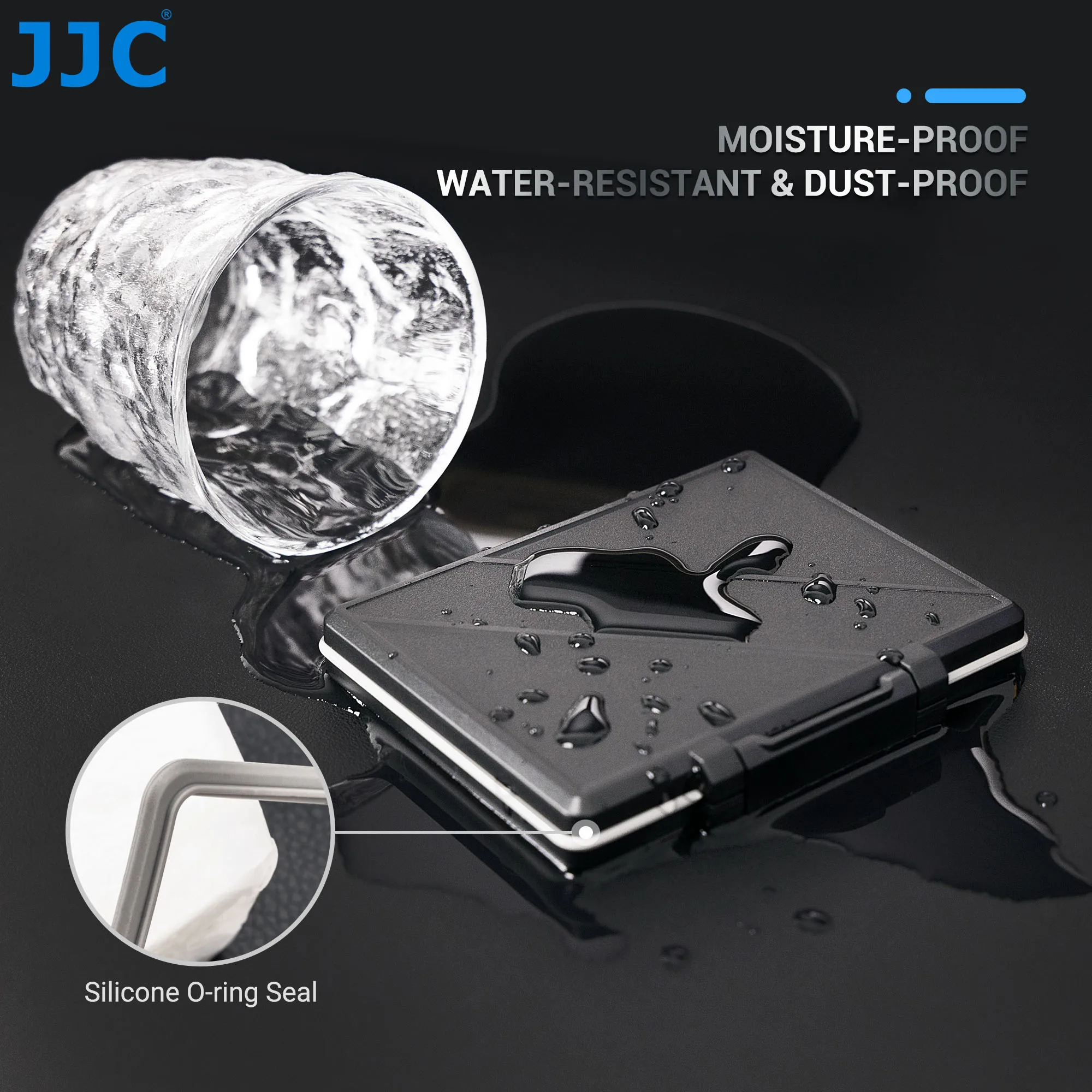 Jjc-suporte para Cartão Micro sd com Ferramentas Estojo para Cartão de Memória Impermeável para Cartões sd Microsd tf cf Xqd Cfexpress tipo a b - Imagem 2