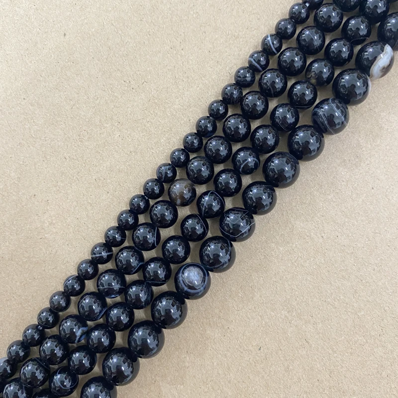 Bellissime Perline Sciolte Rotonde Rotonde 15"" A Righe Rosa - Foto 7