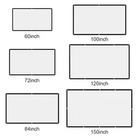 Projectors Screen Fabric Projector Cloth Anti-light 60 72 84 100 120 150inch  Home Outdoor Office Simple Curtain Accessories - Image 6