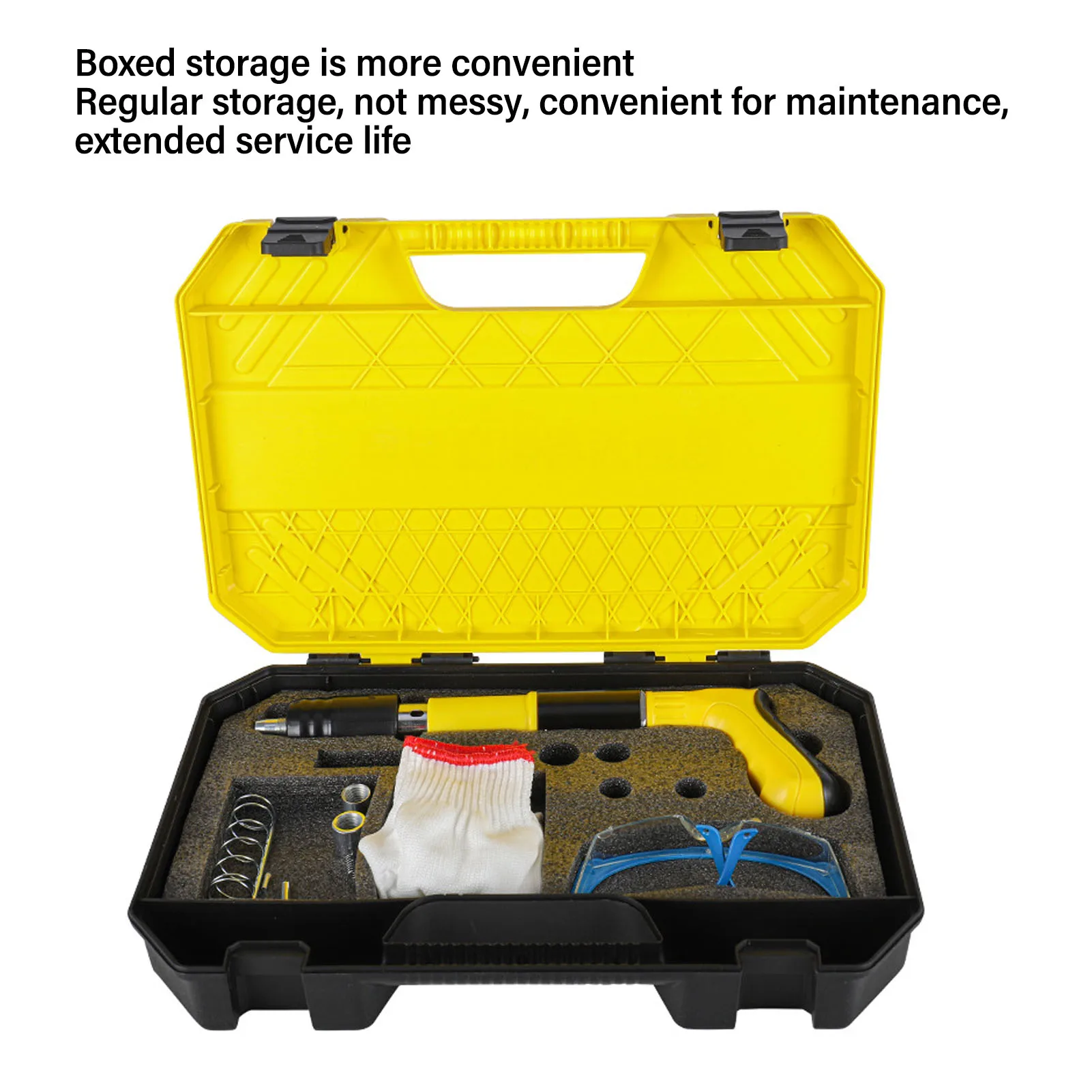Mini Nail Gun 3 Gear Wall Fastening Tool Anti Slip Ergonomic Manual Nailer Tool for Concrete Ceiling Pipe 5