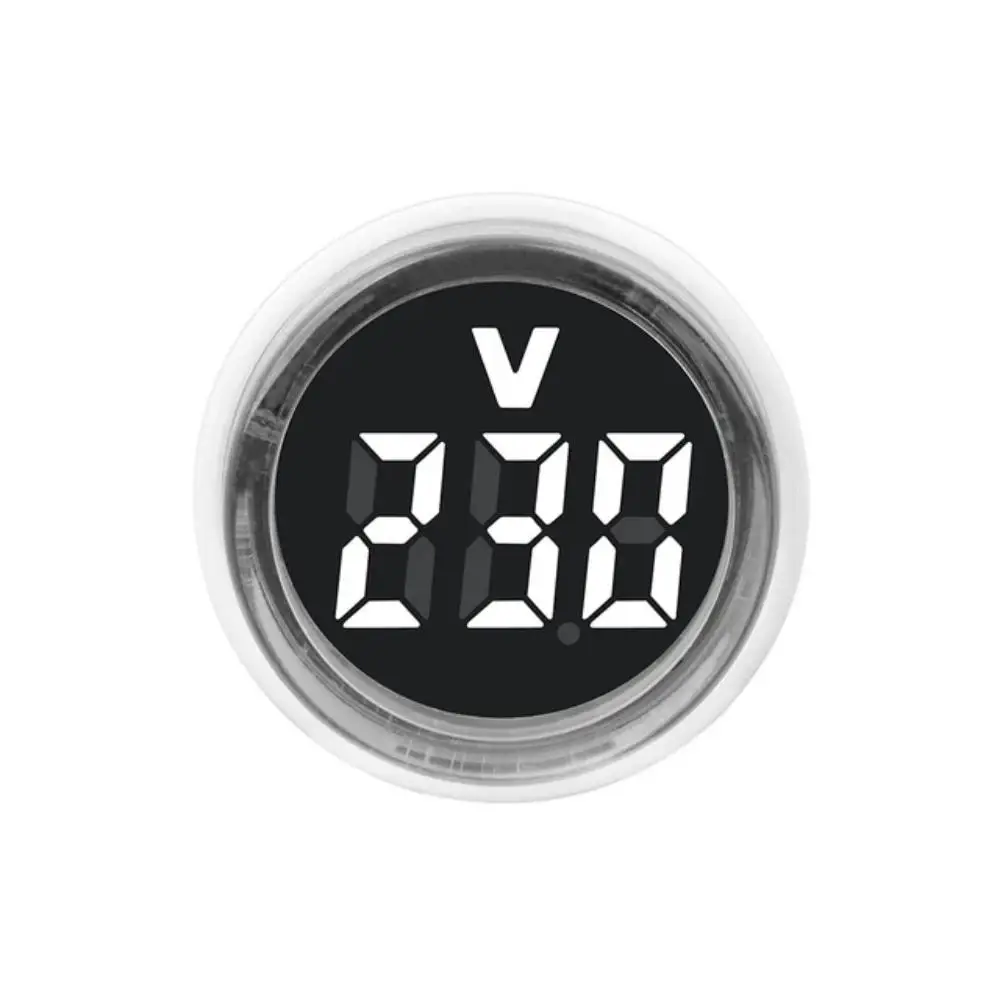 Circular LED Display Digital Ammeter with EU Plug for Electrical Measurements