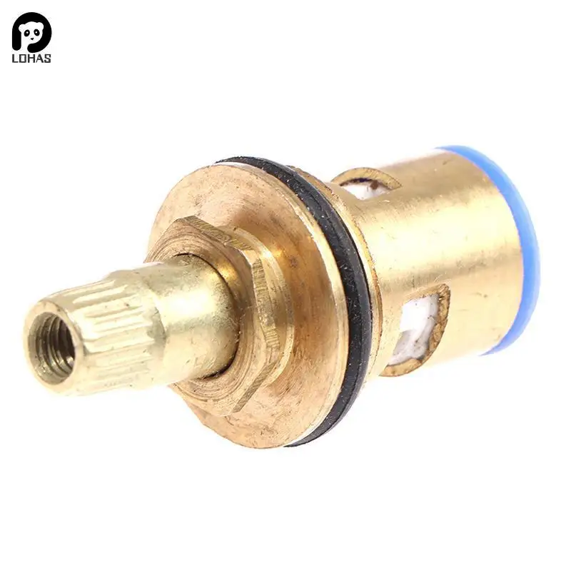 Faucet Cartridge Universal Replacement Tap Valves Brass Ceramic Disc Cartridge Inner Faucet Valve for Bathroom, Clockwise or Anti-clockwise