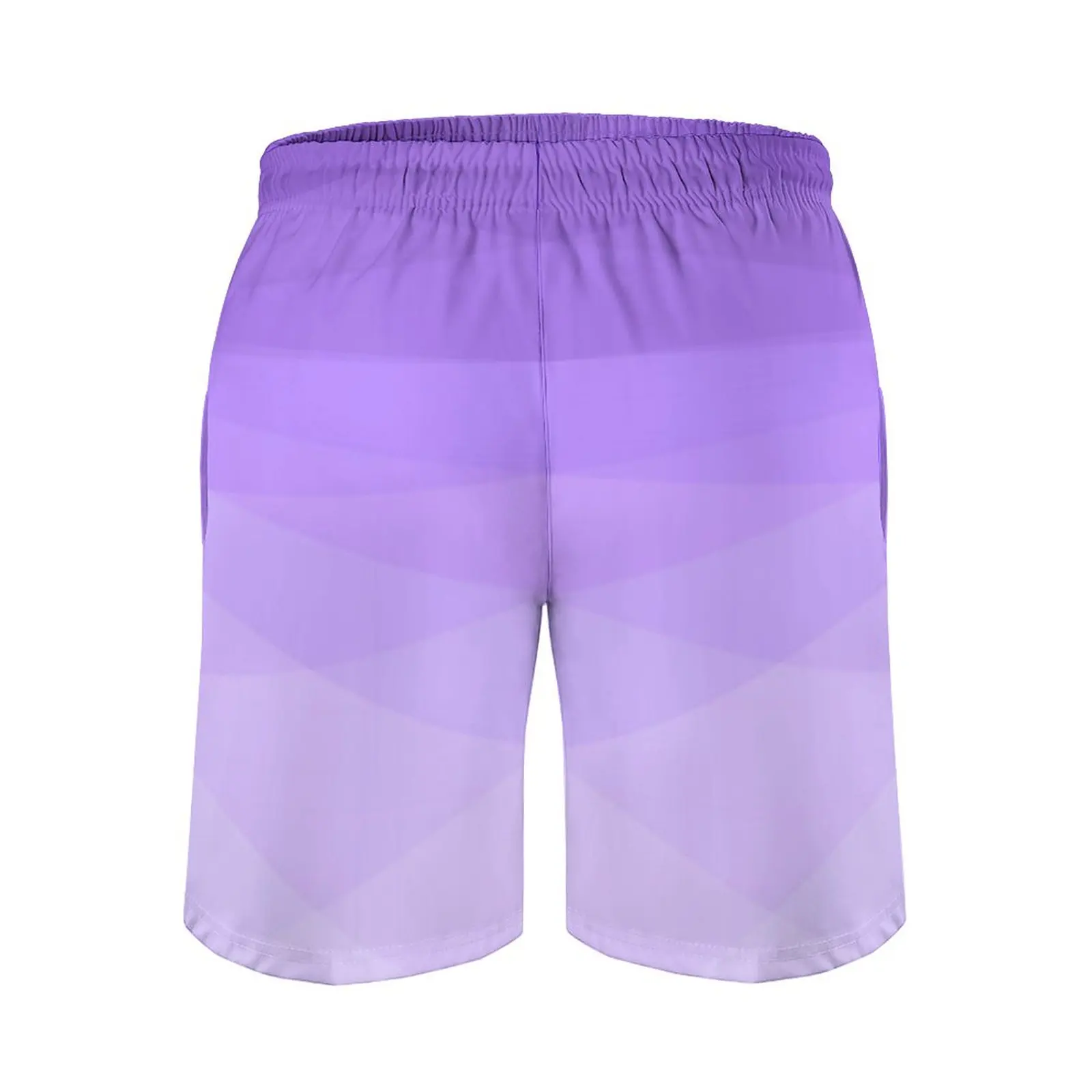 Ombre Polygonal Board Shorts Gradient Purple Vintage Beach Shorts Man Graphic Surfing Fast Dry Beach Trunks Gift Idea 5