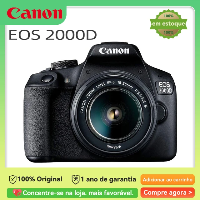  Canon EOS 2000D (Rebel T7) DSLR Camera w/Canon EF-S