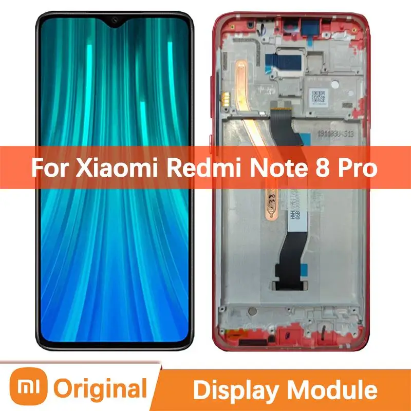 

6,53 "Оригинальный ЖК-дисплей для Xiaomi Redmi Note 8 Pro экран Сенсорная панель дигитайзер сборка 2015105 M1906G7I M1906G7G Hongmi
