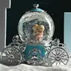Christmas Snow Dream Couple Carriage Crystal Ball Music Box Music Box Girls Wedding Birthday Gift for Child Home Decor 3