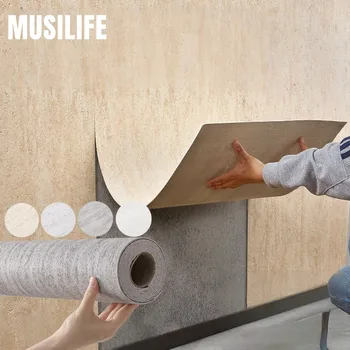 แผ่นผนังติดผนังแบบมีกาวในตัว สติ๊กเกอร์ติดผนังกันน้ำสำหรับตกแต่งห้องนอน ห้องครัว บ้าน วอลเปเปอร์แบบลอกและติดสำหรับการปรับปรุงผนัง 1