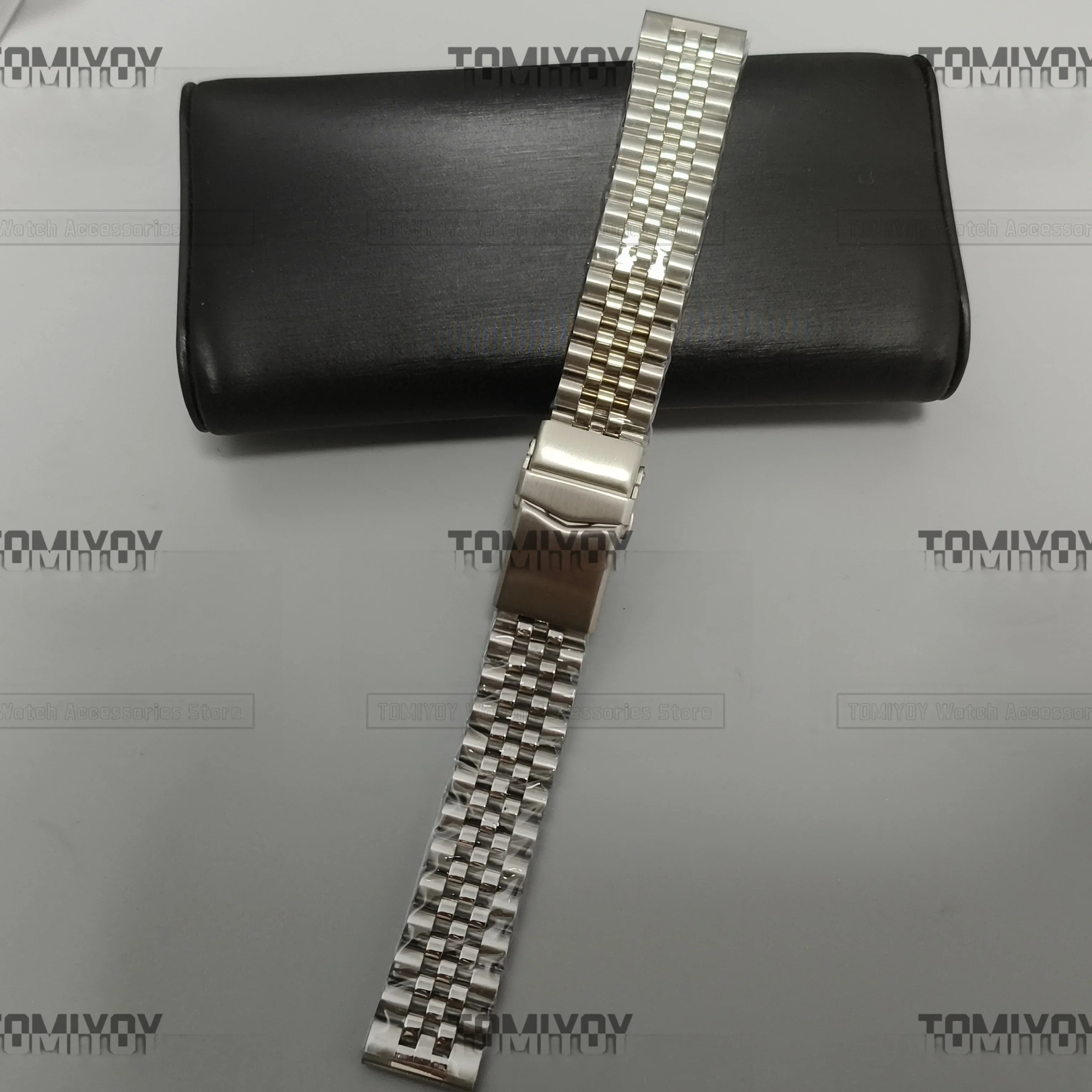 Estremità Piatta 20Mm 22Mm Fibbia Solida Estesa Con Barra A Molla A Sgancio Rapido Bracciale Solido Jubilee Adatto Per Orologio Sekio Rolex Omg