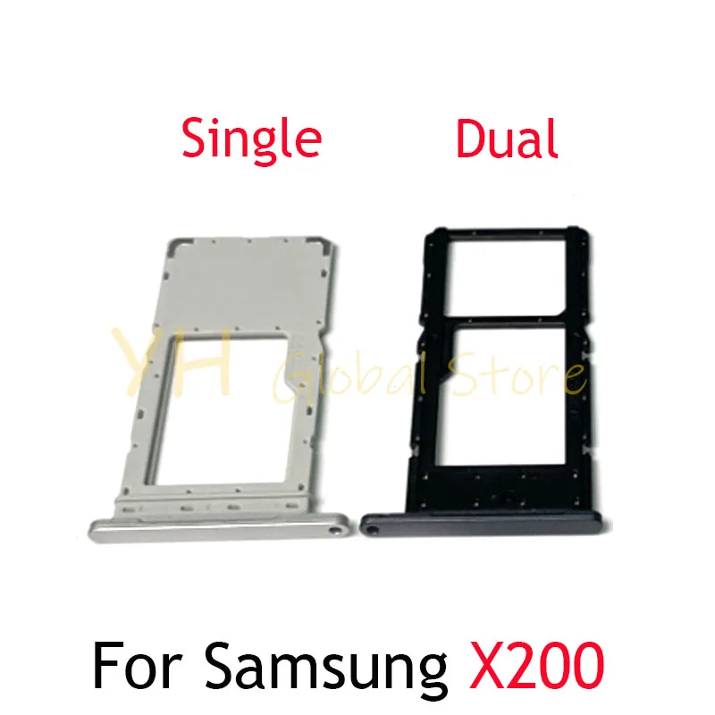 For Samsung Galaxy Tab A8 10.5 2021 SM-X200 SM-X205 Sim Card Board Micro SD Card Reader Adapters Repair Parts чехол книжка для samsung galaxy tab a8 10 5 2021 sm x200 sm x205 g case slim premium черный
