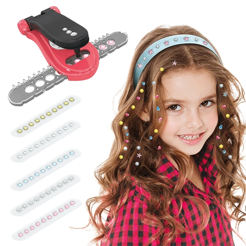 Dazzling Hair Blinger Tool Kit With 80 Gems Refills Popular Children Girls  Gift - Beauty & Fashion Toys - AliExpress