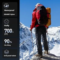 Naturehike Down Pants Double Side Zipper Warm Duck Down Pants Outdoor Winter Windproof Waterproof Pants 20D/400T Nylon 700FP 6
