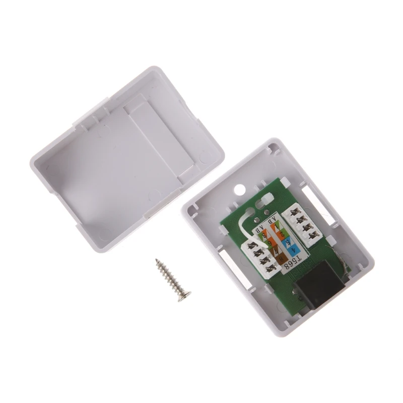 

Cat5e HM-HB01 Model UTP Unshielded Single Port Desktop Mount Box Module
