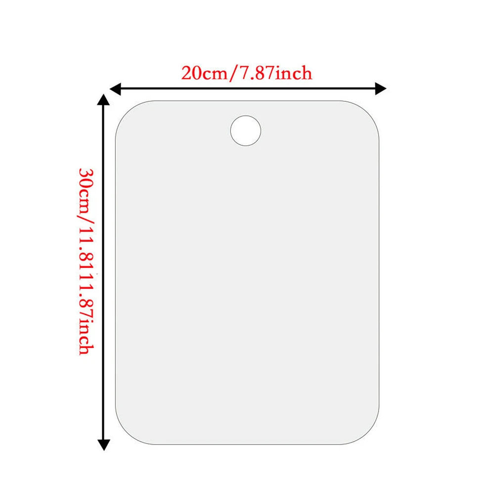 20x30cm Acrylic Hangable Shaving Mirror Bathroom Can Be Hung Anti-Fog Shower Decorative acrylic mirrors