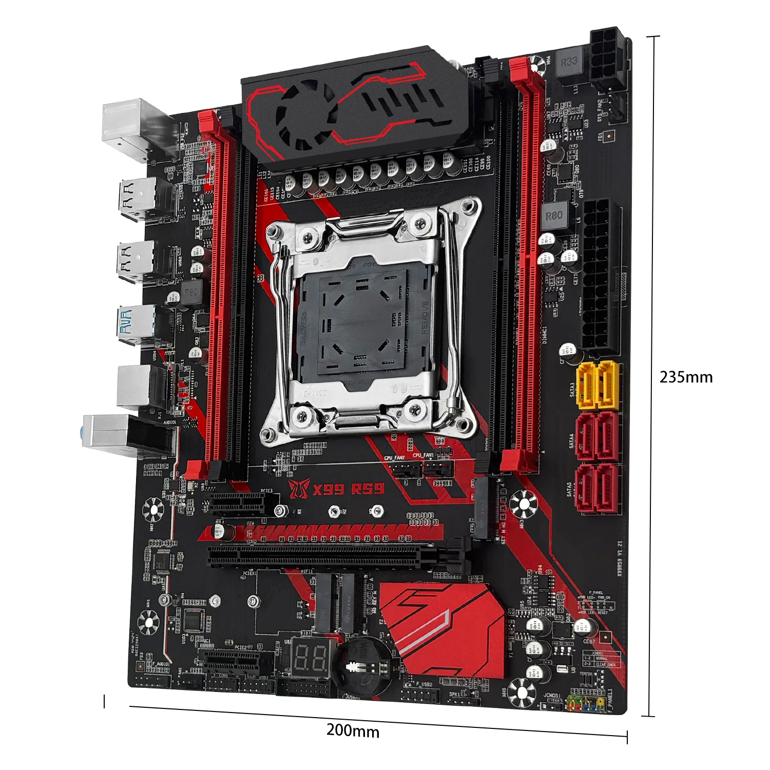 Computer Motherboard Set MACHINIST X99 RS9 Motherboard Combo Support LGA2011-3 Xeon Kit E5 2640 V4 CPU DDR4 16GB 2666MHz Memory NVME M.2 Four Channel