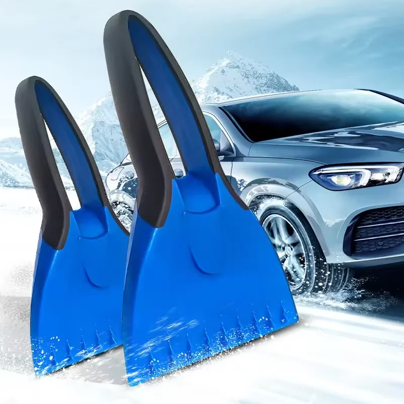 Car Ice Scrapers Snow Shovel Soft Handle Ice Removal Winter Cleaning Squeegee Tools