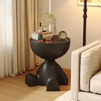 Side Table Flat Head Bedside Table Household Sofa Side Rack Bedroom Balcony Movable Mini Table Small Apartment Movable Tea Table 1