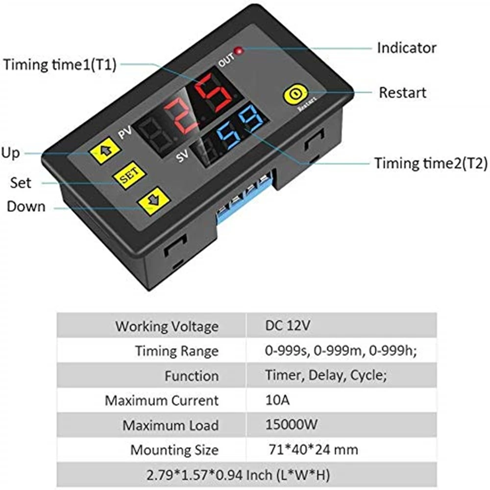LED   ÷ Ÿ̹    ġ µ , Ŭ Ÿ Ÿ̸  , AC 110V-220V, 12V, 24V, 0-999