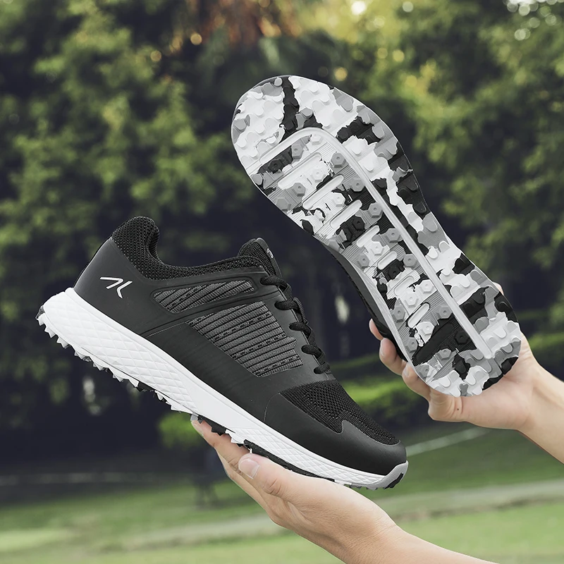 Golf Shoes Men Comfortable Casual Golfers Sneakers Outdoor Walking Footwears Anti Slip Athletic Tennis Non Slip Golfing Shoes 5