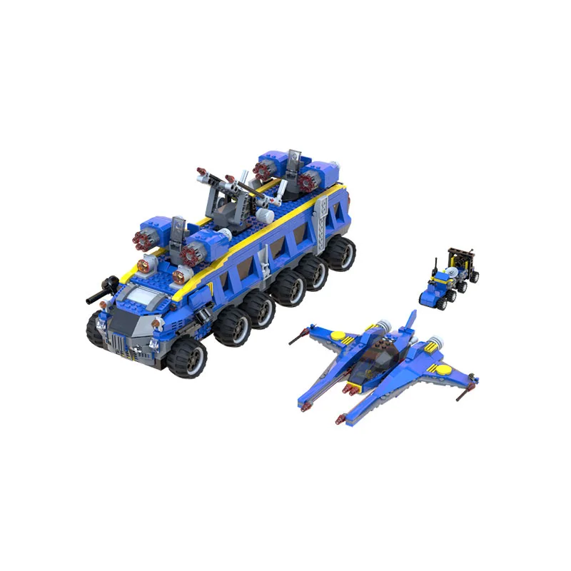 1379PCS MOC 지구 방어 본부 - 최종판 어린이를 위한 빌딩 블록 모델 조립, 교육용 장난감, 선물, 장식품