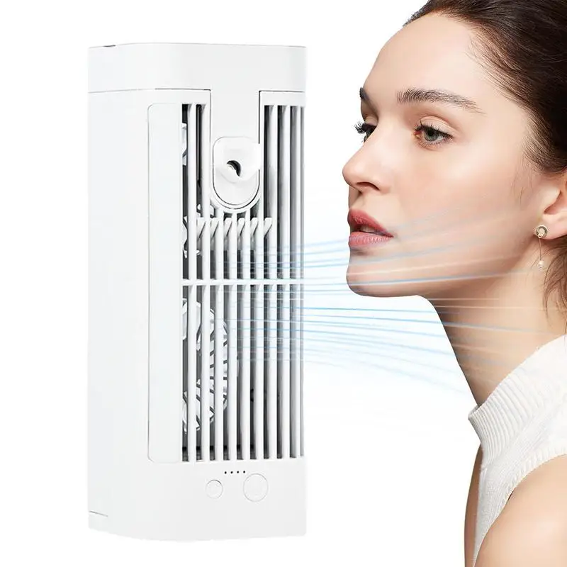 

Мини-вентилятор для кондиционера, портативный энергосберегающий охладитель переменного тока с питанием от USB, с боковой подсветкой и USB-кабелем для