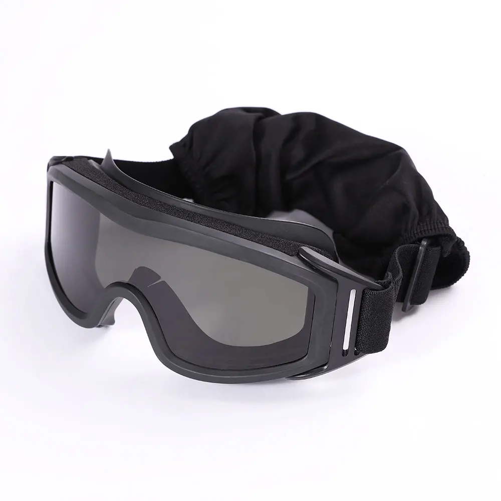 

Tactical Goggles Set Buckle Eye Protective Gear Guard Airsoft Hiking Hunting Camping Sport Combat BK