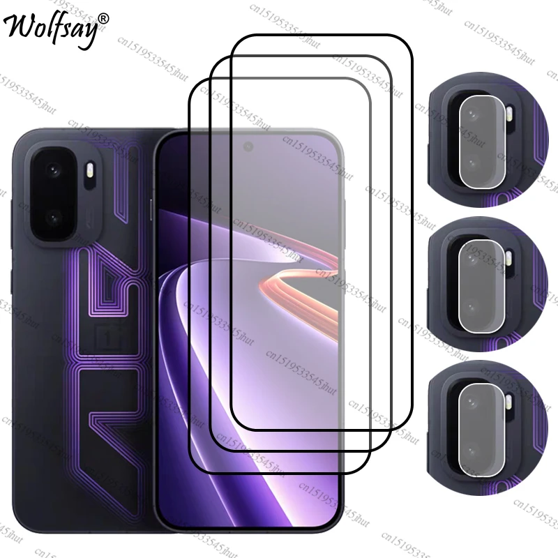 Premium Full Cover Tempered Glass Screen Protector with Camera Shield