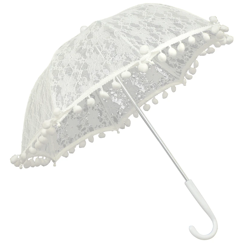 *Lace Umbrella Bridal Parasol Vintage Festival Bride Girls Parasols Wedding Umbrellas Flower Clothes