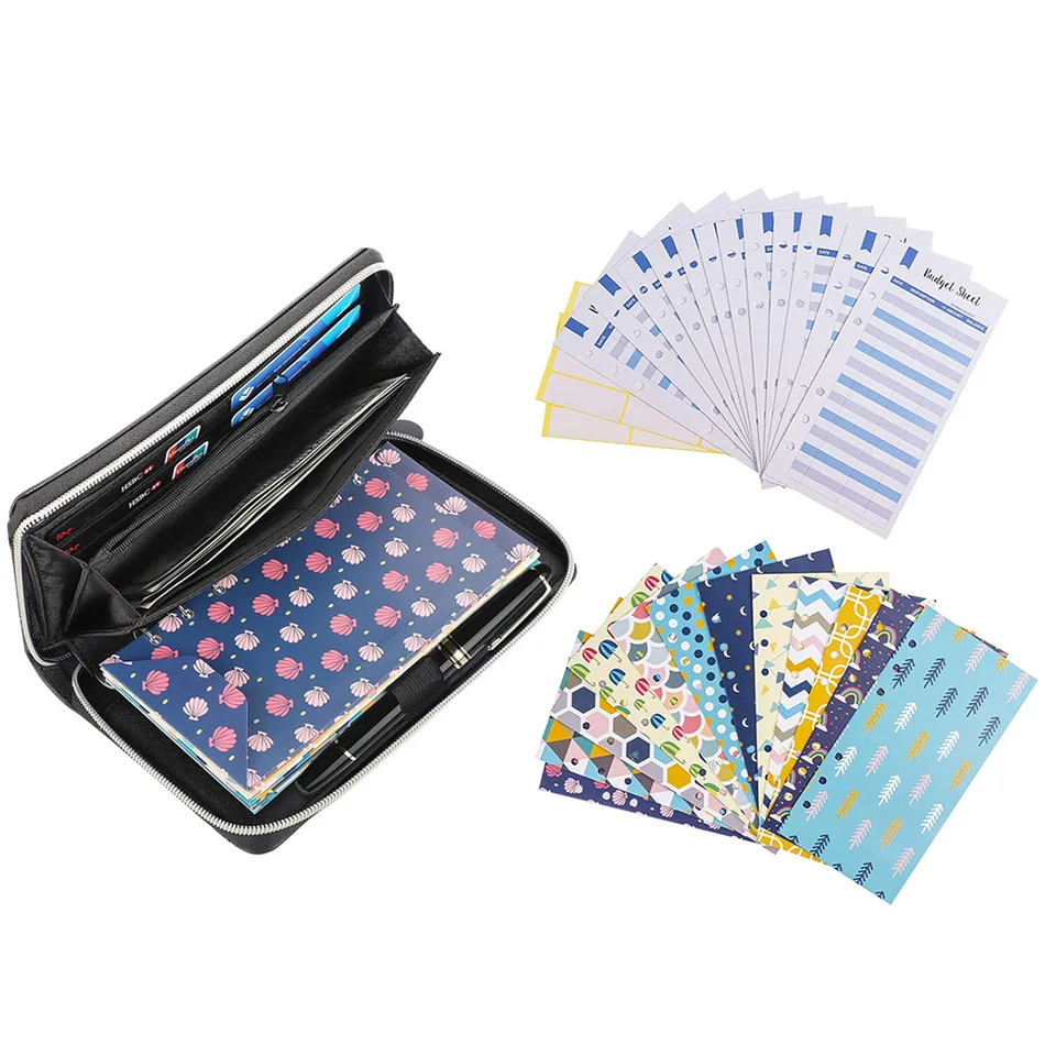 Lederen PU budget planner A6 - Star Copy & Print