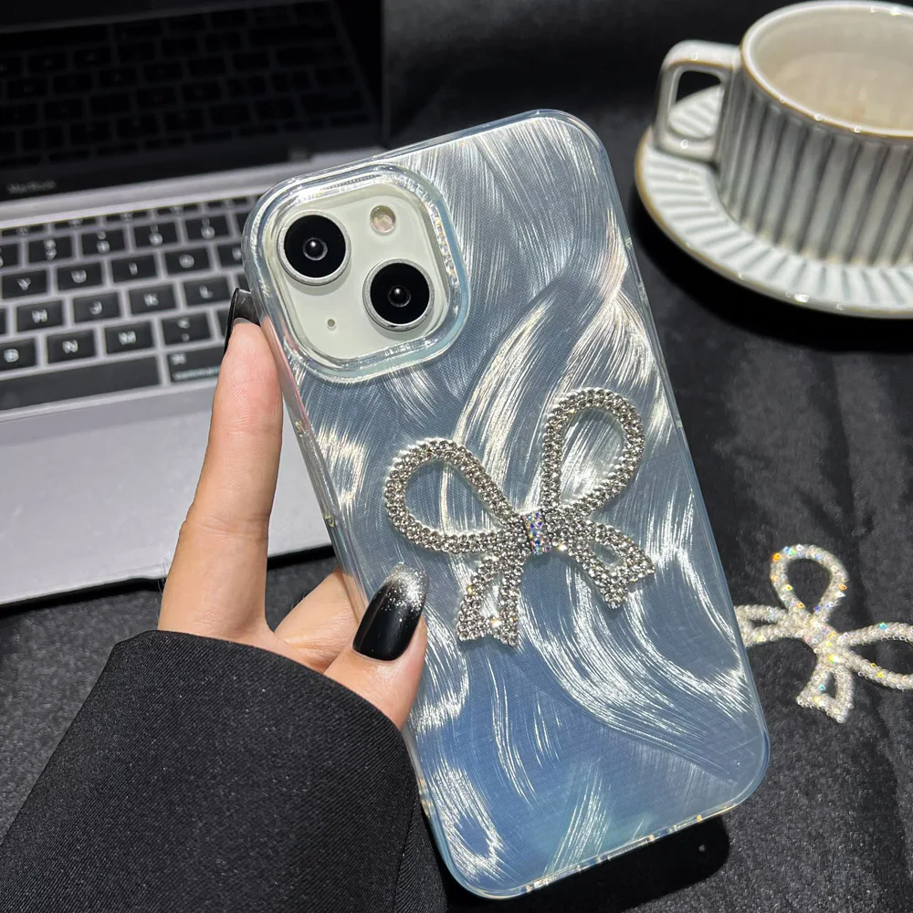 Custodie per telefono personalizzate fai da te Love Laser per iPhone 15 Custodia per iPhone 16 15 14 13 12 11 Pro Max Plus Braccialetto di perle Custodia in silicone morbido_voghion.com