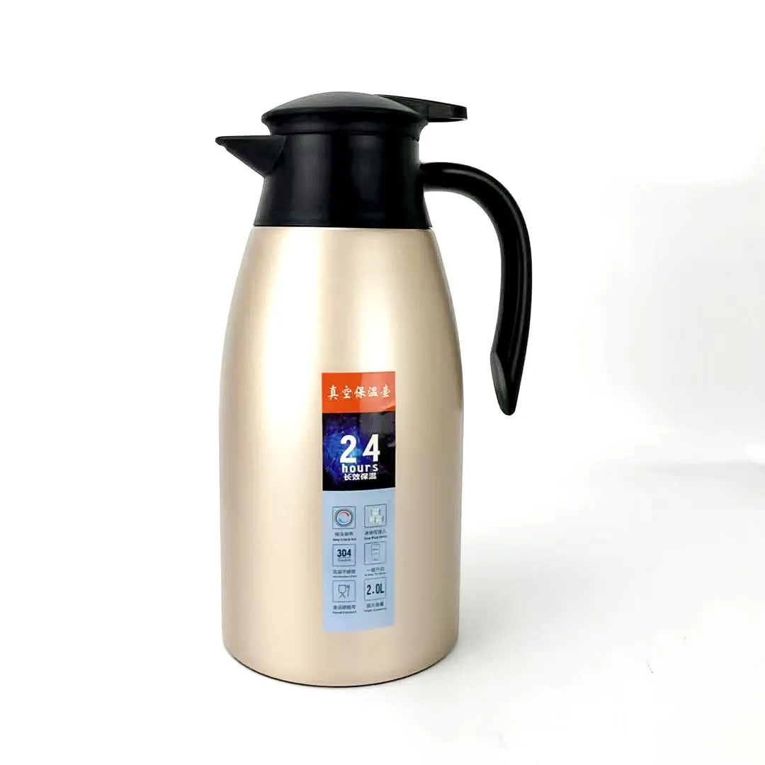 

1.5L 2L Coffee Thermal Kettle Stainless Steel Vacuum Flasks Office Thermos Bottle Insulation Kettle Hot Water Thermos Pot