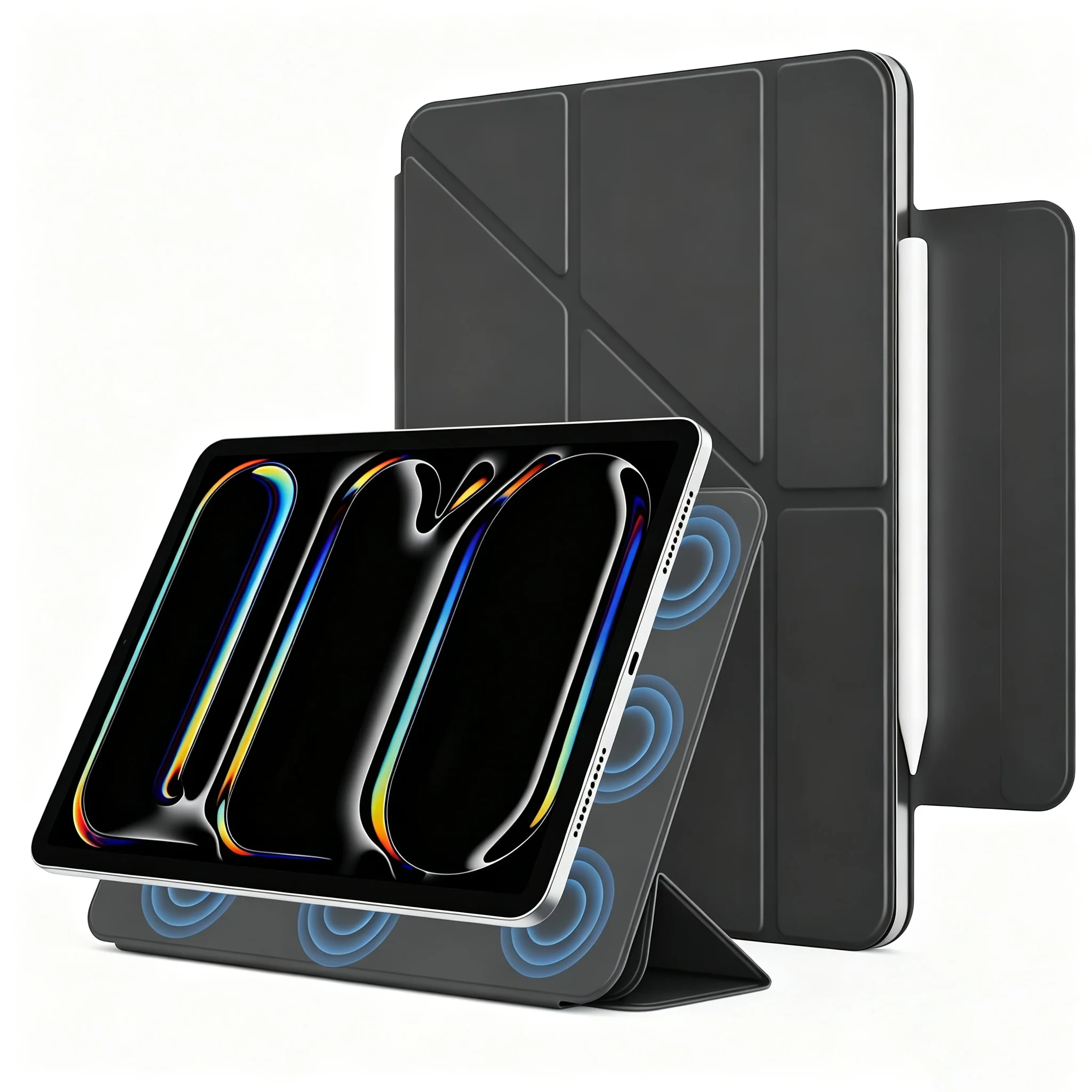 Ultra-Slim Magnetic Y-Fold Stand Case