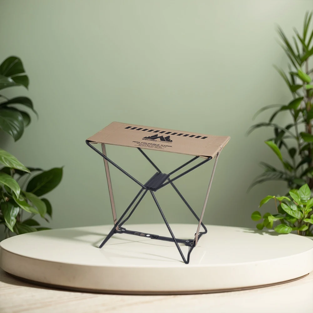 Portable Folding Stool Waterproof Mini Camping Stool High Load-Bearing Collapsible Travel for Hiking Backpacking