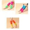 3Pairs Women Juniors Neon Ribbed Leg Warmers for 80s Eighty's Party Sports Yoga Footless Socks Punk Knee High Gothic Hip-hop 5
