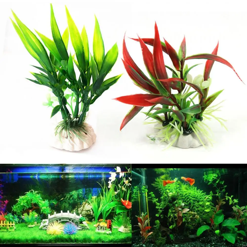Title 15, 30/20/10cm Aquarium Simulation Plant Aquatic Pl...
