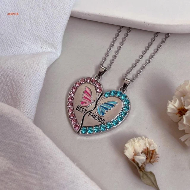 Best Friend Necklaces 2 Heart Gifts  Magnetic Necklace Best Friend - 2pcs  Heart - Aliexpress