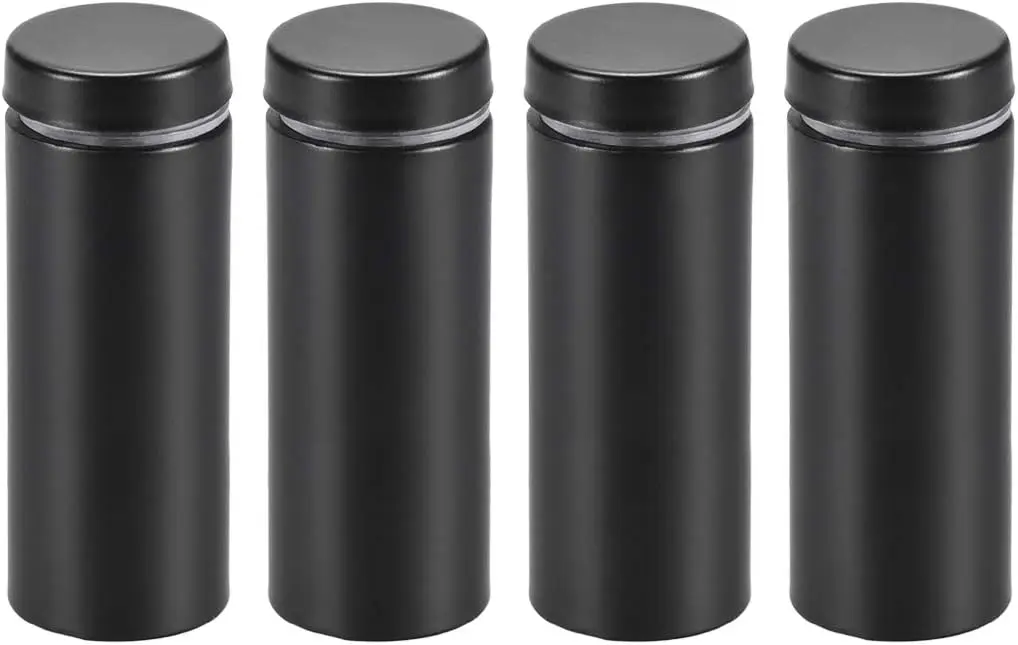 

Kidisoii 3/4 Dia x 2"(19x51mm) Standoff Screws Wall Mount Sign Holders Acrylic Glass Nails Black 4pcs