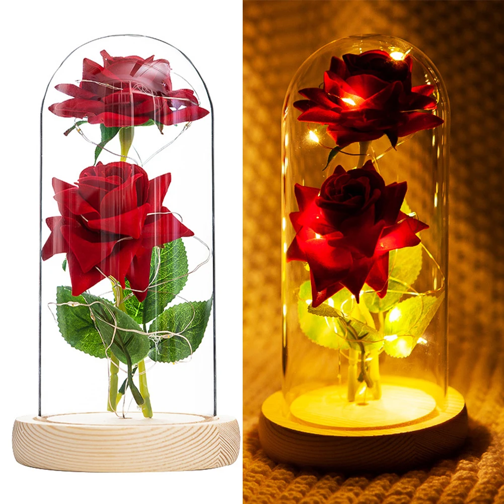 Beauty And The Beast Rose LED Enchanted Galaxy Rose Eternal Flower