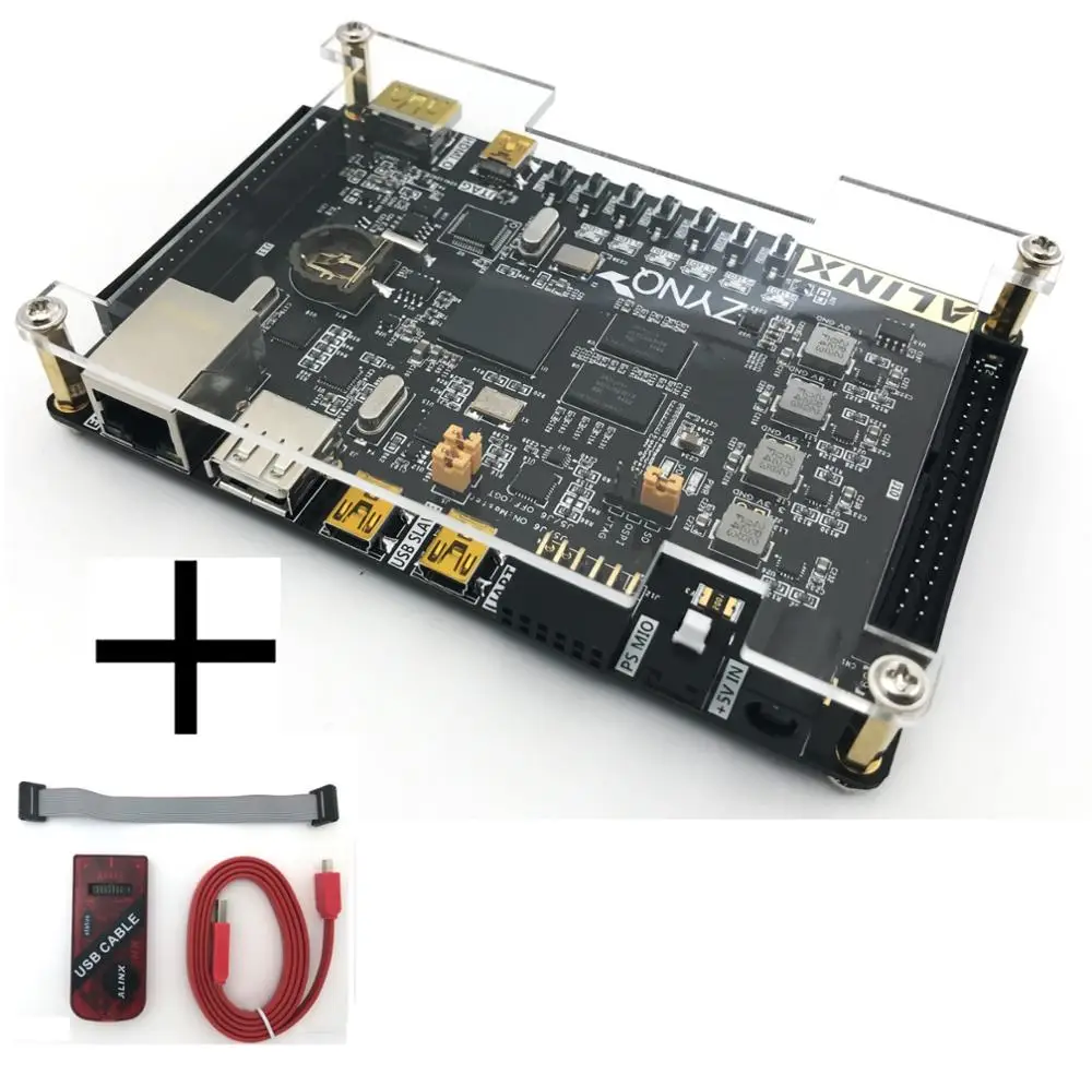 

XILINX ZYNQ XC7Z010 FPGA Development Board ARM 4Gbit DDR3 ALINX Brand Evaluation kit ( FPGA Board + JTAG Program Downloader )