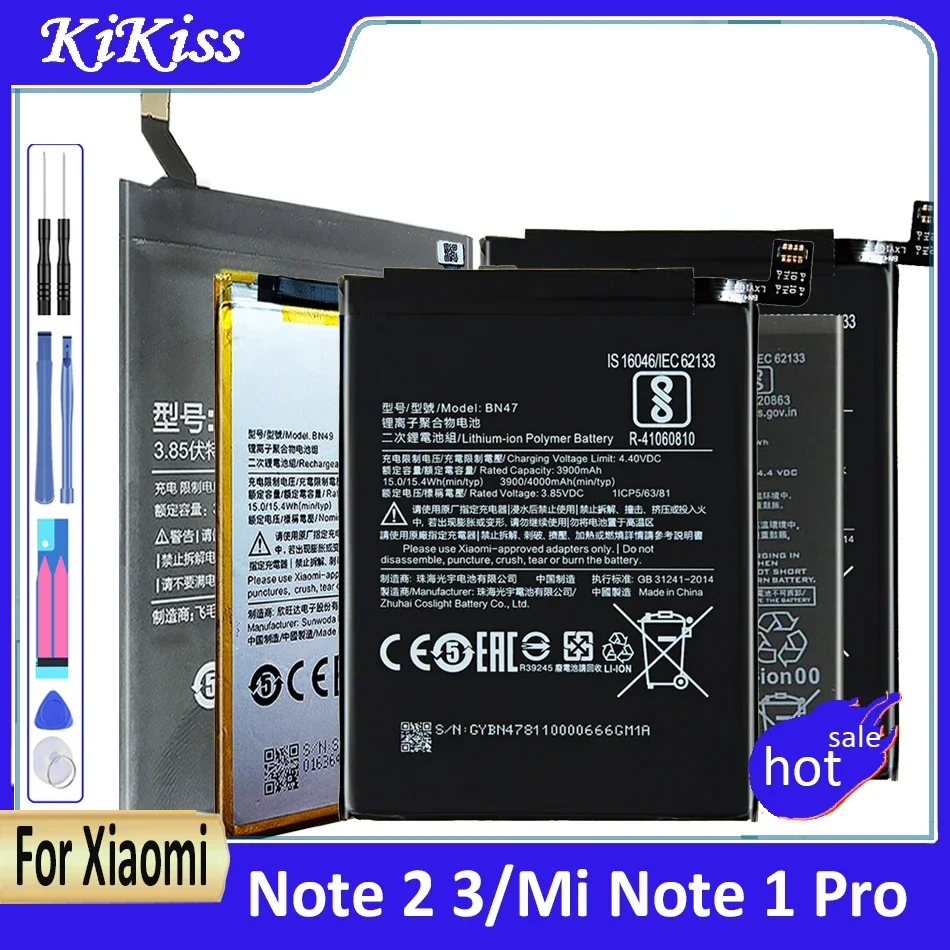 Batteria Bm21 Bm34 Bm48 Bm3A Per Batterie Ricaricabili Xiaomi Mi Note 1 2 3 Pro Note1 Note2 Note3