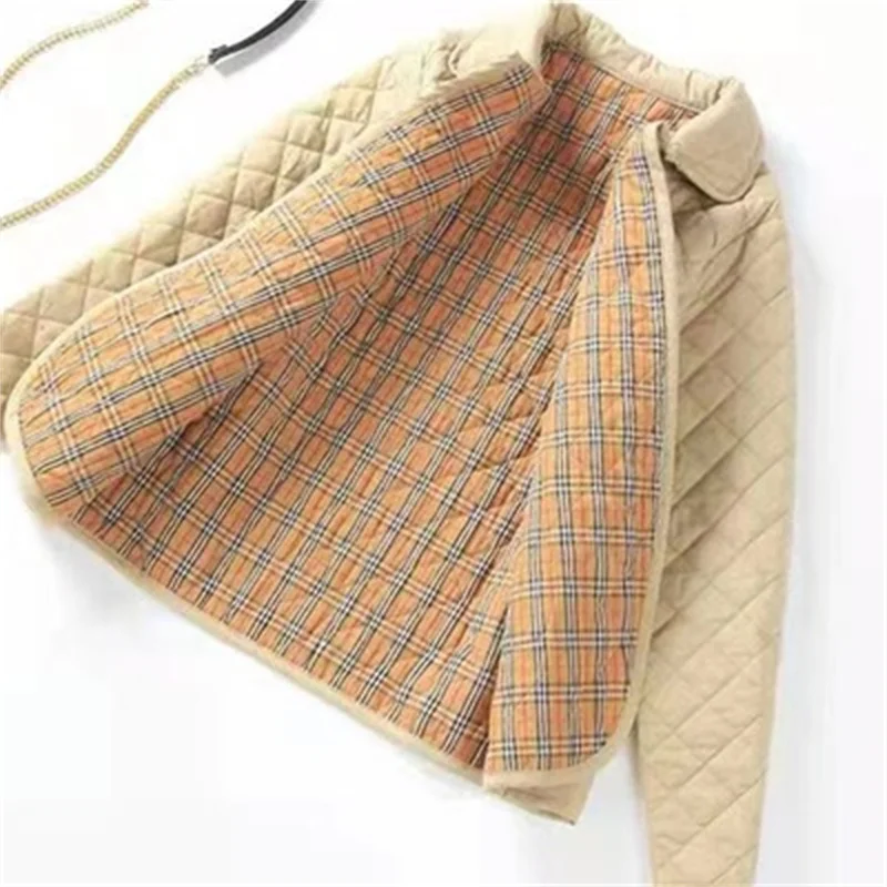 Off-season Clearance Short Cotton-padded Women's Jacket 2022 Winter New loose Korean Version Light Rhombus Small Padded Coat X27