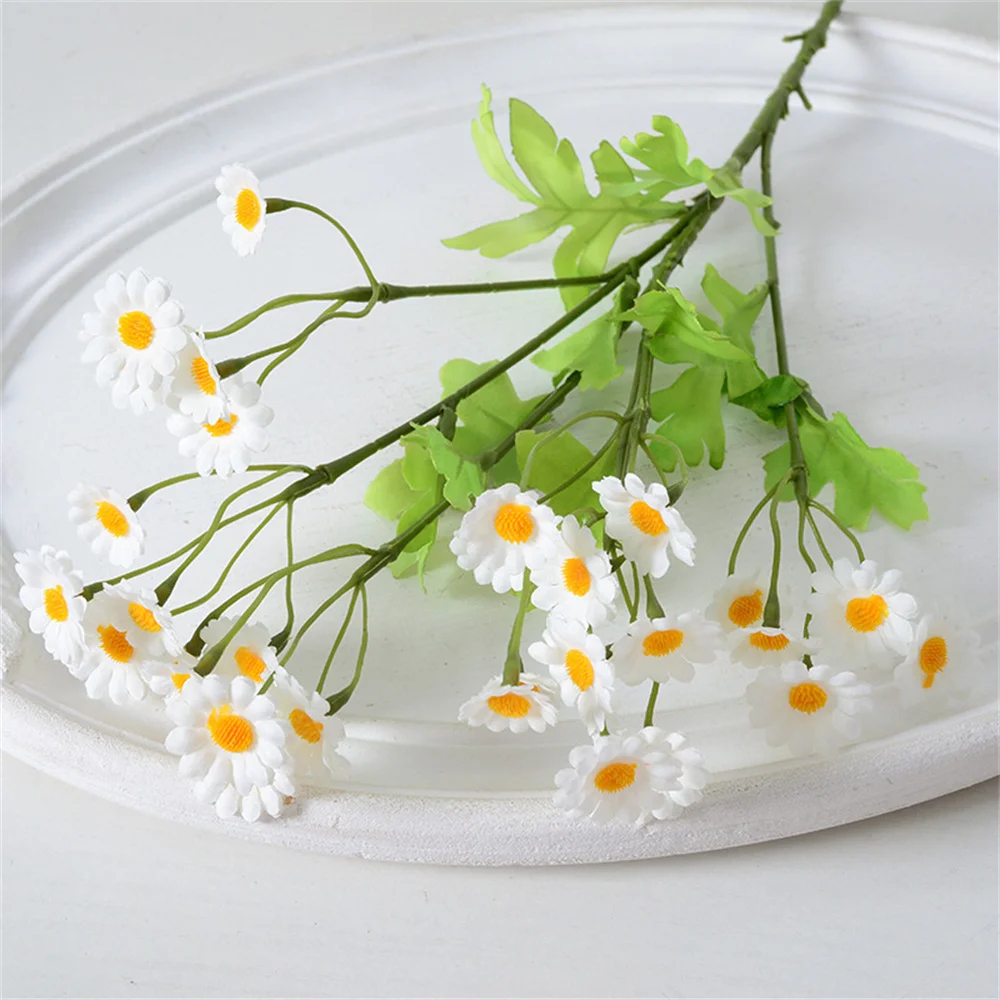 PATIKIL 50-Pack Artificial Daisy Flower Heads - Silk Dark Orange Fake Flowers For DIY Crafts, Bouquets, Wedding Decor