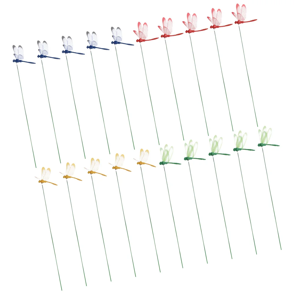 

Simulation Dragonfly Decors Flower Arrangement Dragonfly Stakes Garden Ornaments