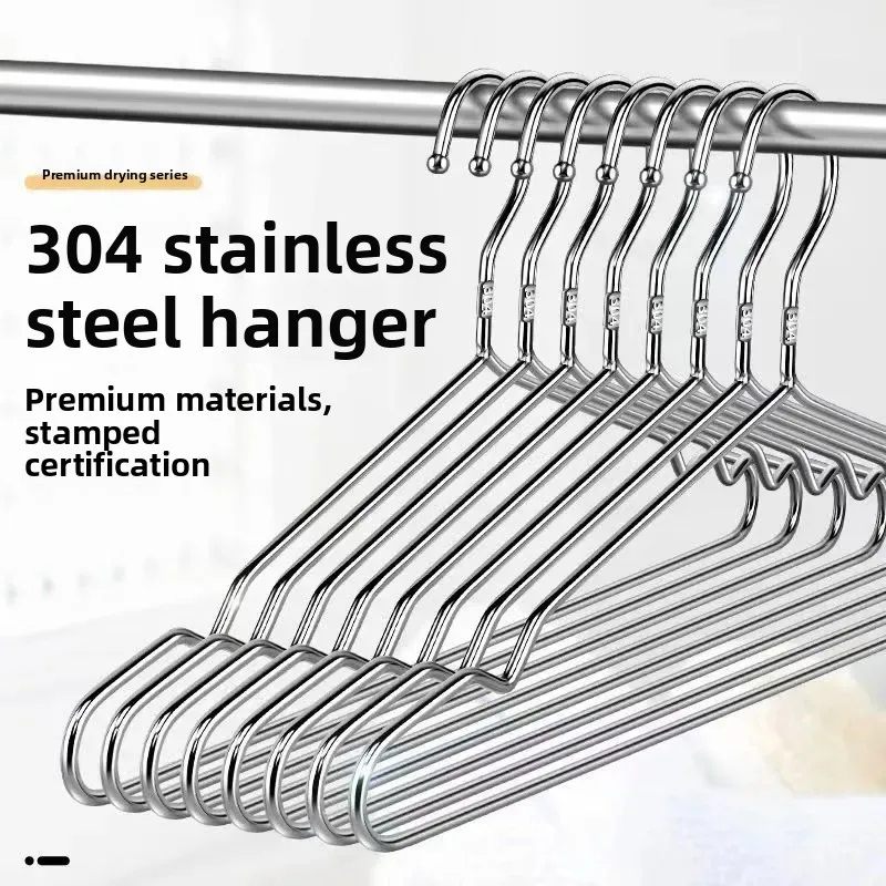Thiened Stainl Steel 304 Clothes Hanger Tracel Clothes Drng Ra Home Use Iron Clothes Drng Holder Storage Organizer
