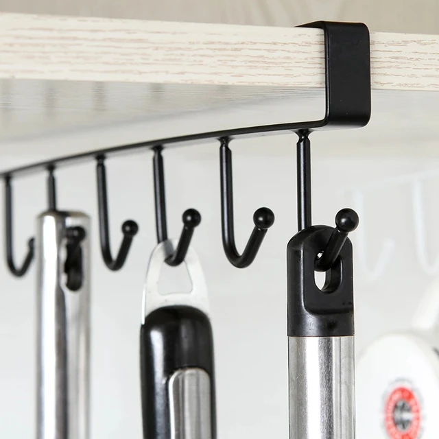 Konyhai Szekrény Kampó Polc Ajtó Hátsó Horog Kabát Tároló Állvány Vasaló - Image 3