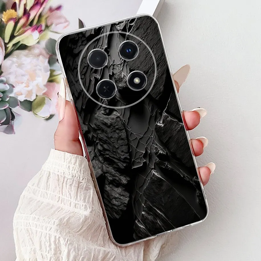 Cute Cartoon Cat Marble Soft Silicone Case - 2025 Edition