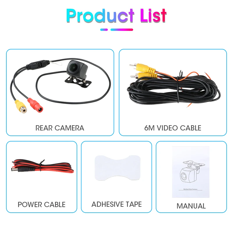 Rear View Camera Car Rear View Camera Backup Reverse Waterproof Night Vision For Head Unit Audio Car Monitor