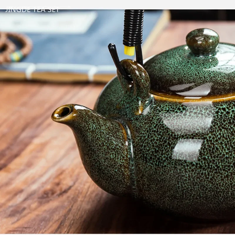 750ml Kiln Ceramic Teapot Home Office Beauty Tea Set Large Capacity Filter Tea Infuser Chinese Tea Ceremony Accessories