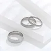 2/4/6mm  Fashion Jewelry Frosted Stainless Steel Women Rings for girls Rose Gold Color US size 4 5 6 7 8 9 5